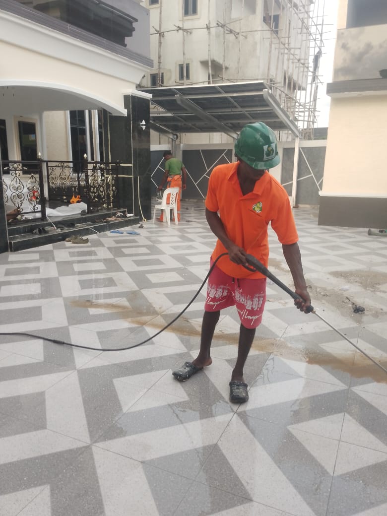 Comprehensive cleaning operations on site